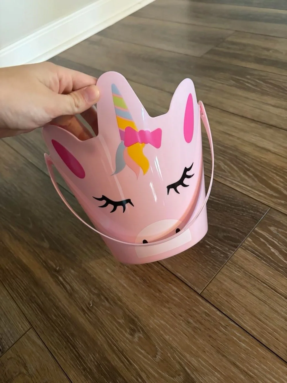 Unbranded Pink Unicorn Kids Accessory Bucket